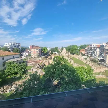 דירה Roman Panorama - Unique View Over Ruins, Steps To Beach